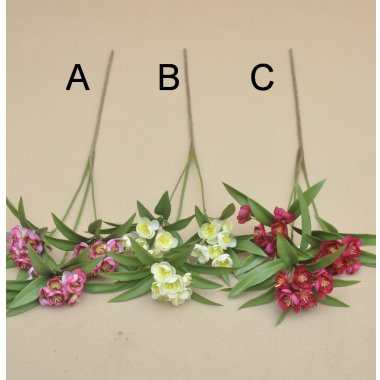 LIU542  GAŁĄZKA OLEANDER 88 CM.12 SZT MIX.