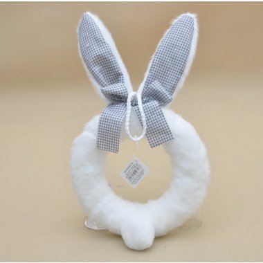 WIPK-91-11708 WIANEK USZY ZAJĄCA BIAŁY PLUSZ 20CM