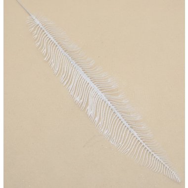 JK0679 PAPROĆ BROKAT BIAŁA 55 CM  W OP. 12 SZT