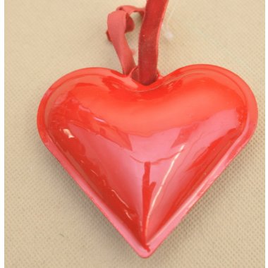 ART21256 SERCE METALOWE CZERWONE H 11*11 CM