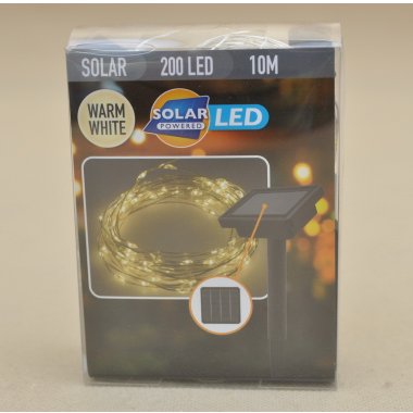 CZ6540100 LAMPKI SOLARNE DRUT B.CIEP 200LED 10M