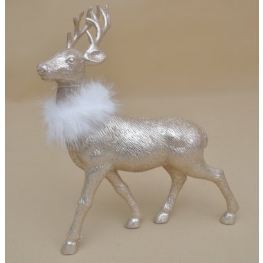 TG78141-2 JELEŃ SZAMPAN Z FUTERKIEM 40 CM H