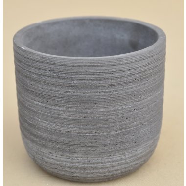 CB0017-XS OSŁONKA DONICA BETON SZARA H 13*15 CM