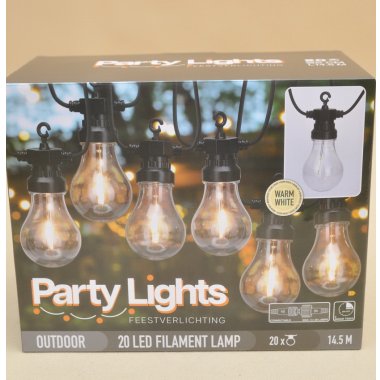 LE2200260 LAMPKI OGRODOWE 20LED B.CIEP+TIMER 14,5M