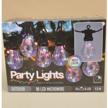 LE2200210 LAMPKI OGRODOWWE 10LED MIX 9,5M+TIMER