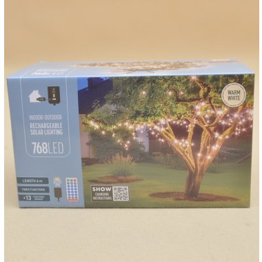 AEX100140 ŁAŃCUCH SOLAR 768LED B.CIEPŁY+PILOT 5,5M