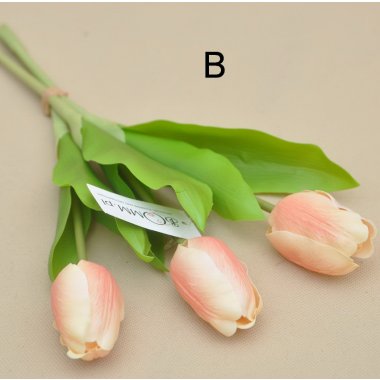 U354-M BUKIET TULIPANA GUMOWANY*3 46CM OP.24 SZT