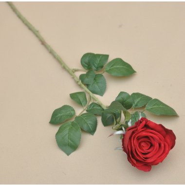 ECO015 RÓŻA WELUR 77 CM W OP. 6/24 SZT