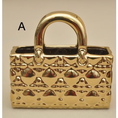 TD00681  OSŁONKA TOREBKA CERAMICZNA MIX H18*18CM