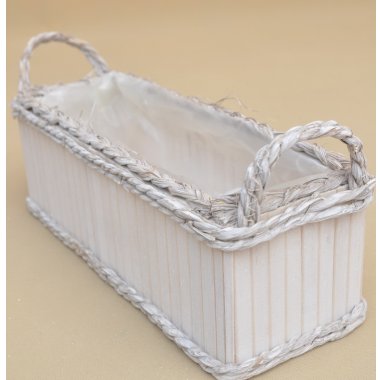 WXP250306 OSŁONKA DREWNO BOHO H14*42*14CM