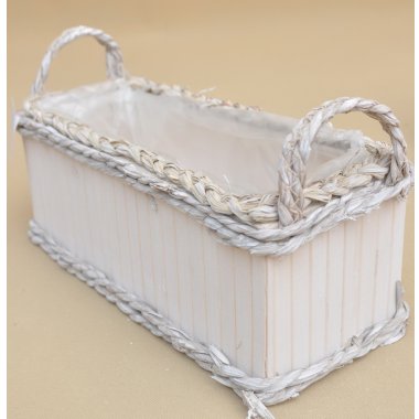 WXP250307 OSŁONKA DREWNO BOHO H14*36*15CM