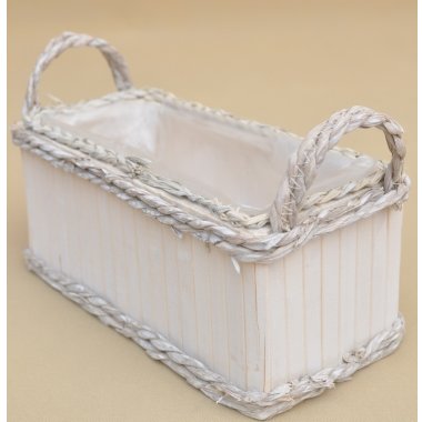 WXP250308 OSŁONKA DREWNO BOHO H14*30*16CM