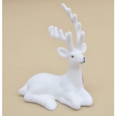 BNPK-3-03966 RENIFER BIAŁY FLOCK H 17*14 OP.36 SZT