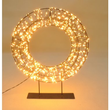 BNO-46-02708 WIANEK CZARNY METAL 1200LED H 46*36CM