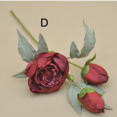 4387 PIWONIA*3 GAŁĄZKA NA STARO 55 CM OP.6/24 SZT