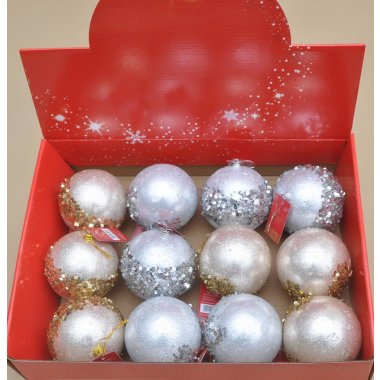 TG78843 BOMBKA BROKAT STYROPIAN 10 CM OP.12 SZT