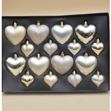 AVS101650 BOMBKI SERCA*16 ZŁOTE PLASTIK 4/6,5 CM