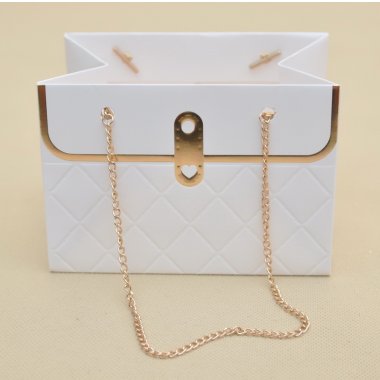 JK0631 TOREBKA PAPIEROWA BIAŁA 10X10,5X15 OP.10 SZ