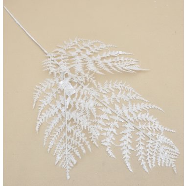 JK0665 PAPROĆ BROKAT*3 BIAŁA 97 CM. 6/12 SZT.