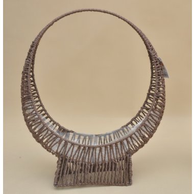 LQ2310564 KOSZ PLECIONY RAFIA COFFE KOMPLET 2 SZT