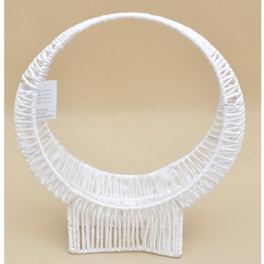 LQ2310564 KOSZ PLECIONY RAFIA BIAŁY KOMPLET 2 SZT