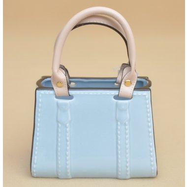 JY25N102 BLUE TOREBKA CARAMICZNA H13*17*7CM