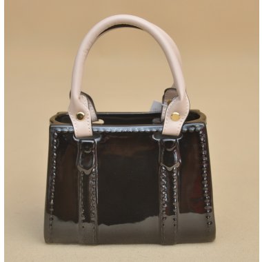 JY25N102 BLACK TOREBKA CARAMICZNA H13*17*7CM