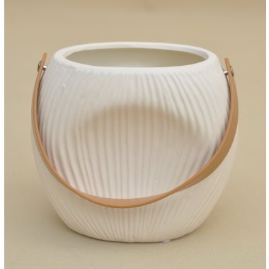 CAC-343-08228 TOREBKA BEŻOWE CERAMIKA H 16*11*18