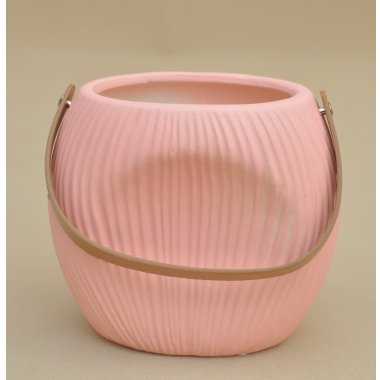 CAC-343-08232 TOREBKA RÓŻOWA CERAMIKA H 16*11*18