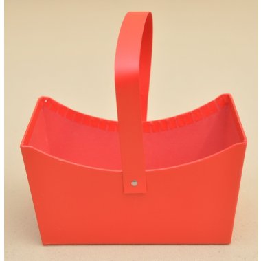 TCW2175 FLOWER BOX CZERWONY KOSZYK H 11.5*20*13 CM
