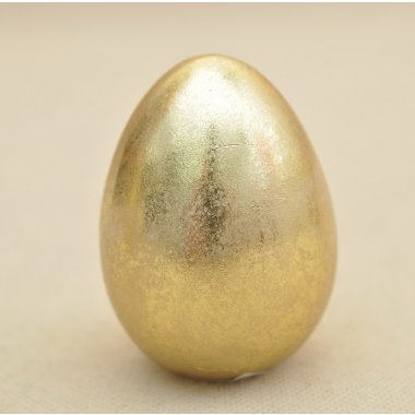 TG70852 JAJKO CERAMIKA ZŁOTE H7*6CM OP.12 SZT