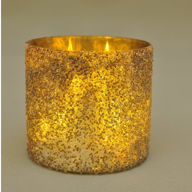 A68100860 ŚWIECZNIK SREBRNY H10*11CM W OP.6 SZT