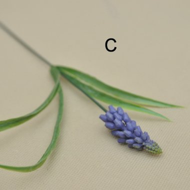 YD363 SZAFIRKI NA PIKU Z TRAWĄ 30 CM W OP.12/144