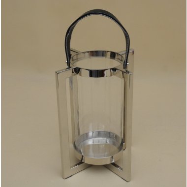 IL0117 LAMPION METAL SZKŁO H52*30  W OP.1