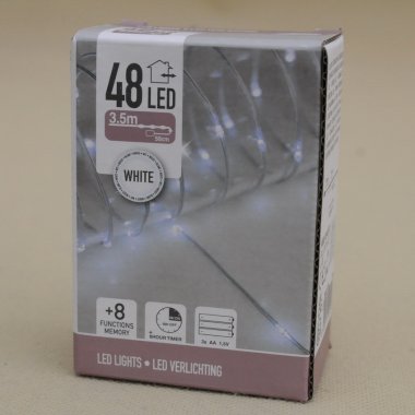 AX9650520 LAMPKI DRUT B.ZIMNY 48LED 3.5M IP44