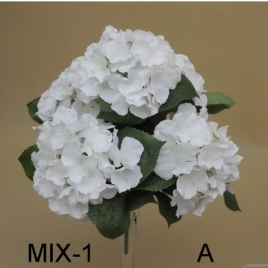 SUN306A BUKIET HORTENSJI*5  45CM OP.16 SZT MIX