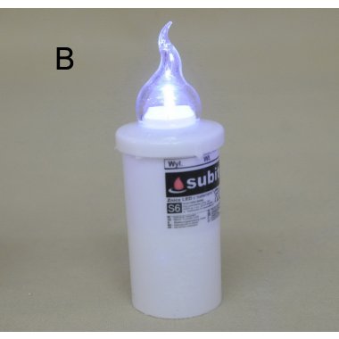 S6 WKŁAD LED DO ZNICZY 16*6CM OP.24SZT Z BATE 2*AA