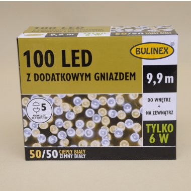13-105 LAMPKI LED 100L+G+ ZASILACZ B.ZIM/B.CI IP44