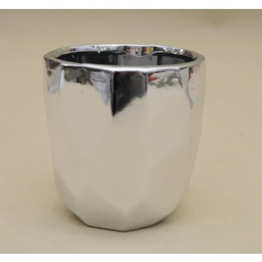 POR10066 DONICZKA SREBRNA PORCELANA 12*12 CM OP.4