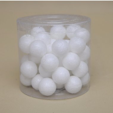 CV10140-1 KULKI STYROPIAN BROKAT BIAŁE 2,5 CM