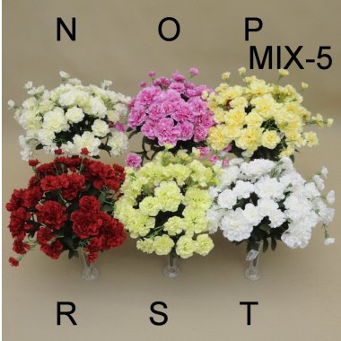 SUN456 BUKIET GOŹDZIKA 42 CM  12 MIX