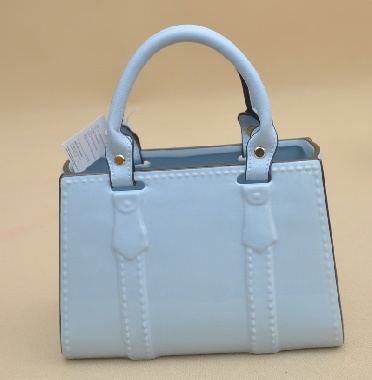 JY25N101 BLUE TOREBKA PORCELANOWA NIEBIE.17*21*12