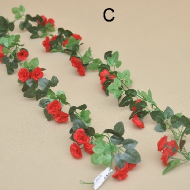 HQ007 GIRLANDA RÓŻYCZKI 200 CM   OP.12 SZT